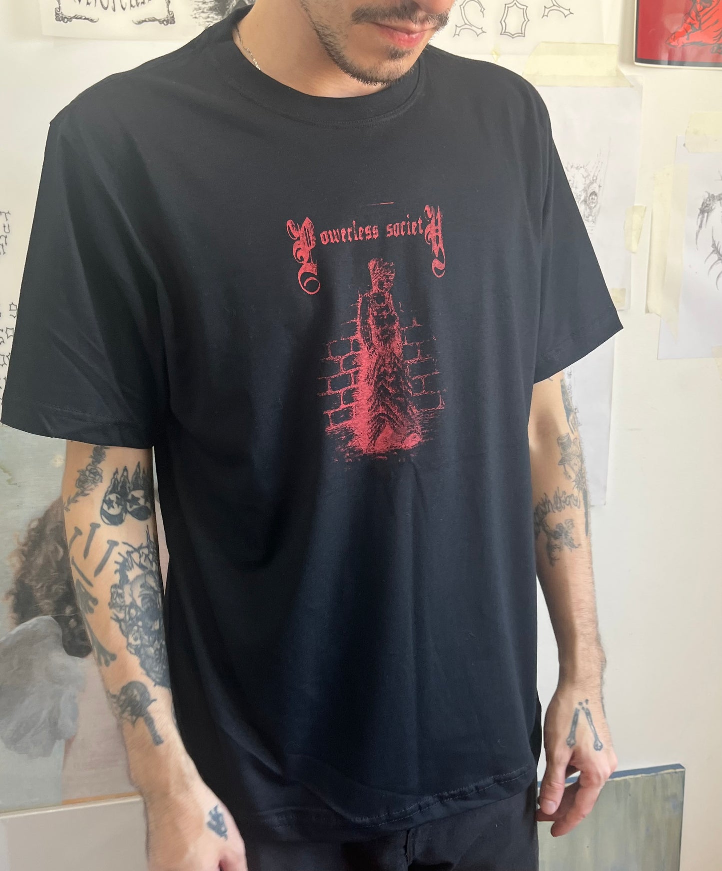 Camiseta “WORKER” preta - TAM - M